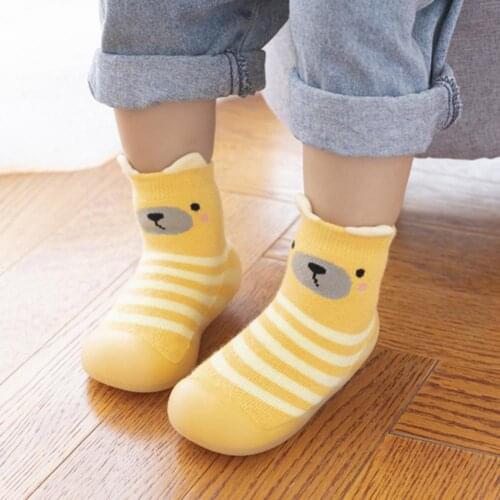 Baby Slippers Socks Autumn Winter Thick Warm Baby Anti Slip Floor Socks High Top Shoes Soft Sole Children Casual Shoes 2021