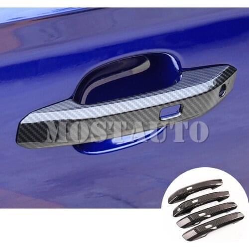 For Audi A4 S4 ABS Chrome Exterior Car Door Handle Cover Trim 2016-2020 4pcs Black/Silver Car Accessories Interior Car Decor