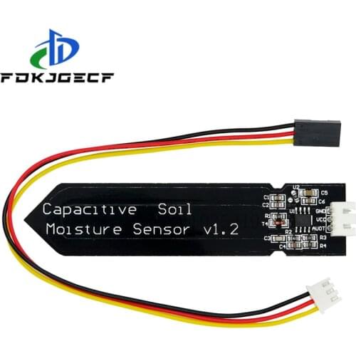 10pcs Capacitive soil moisture sensor module Corrosion Resistant wide voltage wire Analog Capacitive Soil Moisture Sensor V1.2