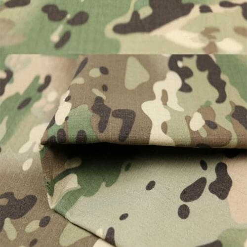 Multicam Polyester-cotton Plaid CP Camouflage Fabric All-terrain TC 65/35 Cloth Tear Abrasion Resistance 1.5M Width