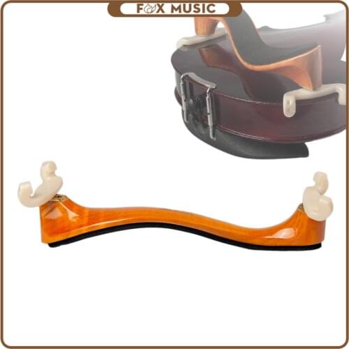 Maple Shoulder Rest 3/4 4/4 Maple Violin Shoulder Rest For 4/4 3/4 Violin W/Cleaning Cloth Violin Parts Accessories New