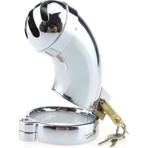 Stainless Steel Penis Cage Stealth Lock Male Chastity Device,Cock Cage,Penis Ring Urethral Catheter Chastity Belt