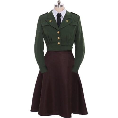 Agent Peggy Carter Cosplay Costume Uniform Agent Carter suit custom made