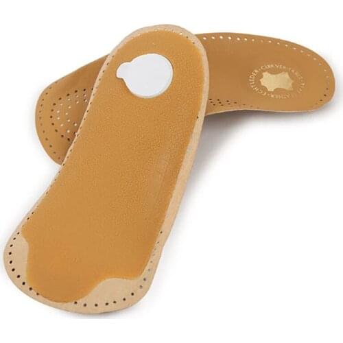 KD31 Leather Shoes Insoles Insoles Arch Orthopedic Leather Insoles Sneaker Men Women steunzlen Schuheinlagen Palmilhas Zooltjes