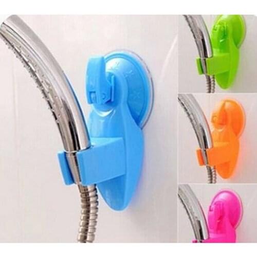 Bathroom Shower Strong Attachable Holder Shower Head Movable Bracket Powerful Suction Shower Seat Chuck Holder Bath Accessories