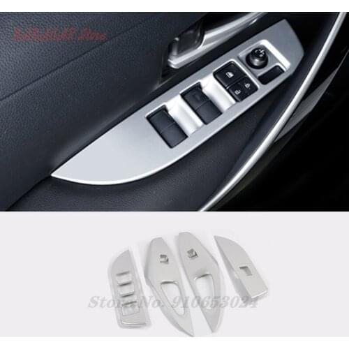 For Toyota Corolla 2019 2020 ABS Matte Inner Door Armrest Window Switch Cover Decoration Control Panel Auto Accessories
