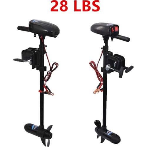 28LBS 12V Inflatable Boat Electric Trolling Motor Fishing Boat Engine Outboard Motor Propeller Kayak Engine Accessories