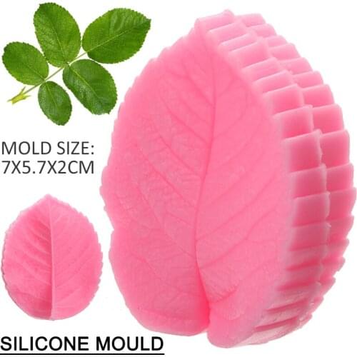Newest Rose Leaf Silicone Mold DIY Fondant Cake Decorating Tools Cupcake Mould Baking Decoration Mold Kitchen Accessories