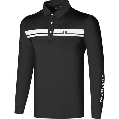 2021 new mens golf clothing JL new mens long-sleeved golf T-shirt comfortable and breathable