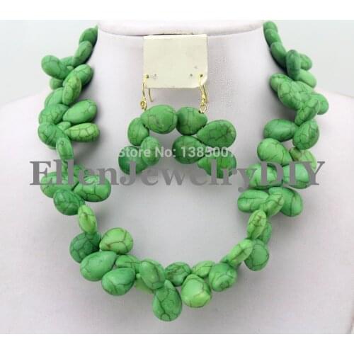 New Arrival African hot Jewelry Sets African Wedding Beads Jewelry Set hot Necklace Earrings Sets W8240