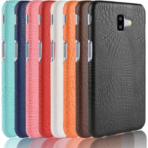 New arrival For Samsung Galaxy J6 Plus J6+ J 6 Plus J610F SM-J610F J610 Case Retro Luxury Crocodile Skin Cover Phone Case