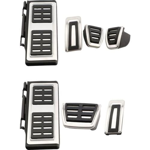 Carmilla Stainless Steel Car Pedals for Skoda Octavia 5E A7 2012 - 2020 Rapid 2013 - 2020 Auto Pedal Cover