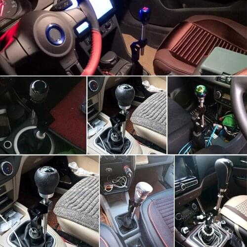 Adjustable Gear Shift Knob Extender Height Lever Extension Car Gear Shifter Extender Kit with 4 Adapters For Tesla Model 3 Bmw