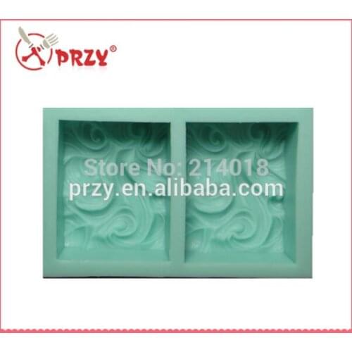 Wholesales 2Hole clouds soap mold Silicone Cake pan hansmade soap mold waves for free shipping