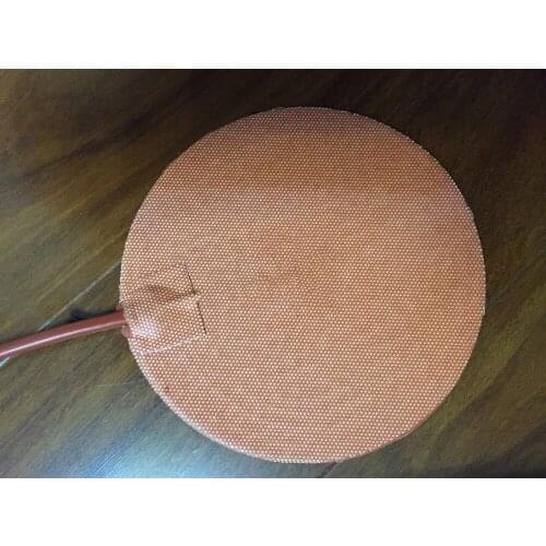 Pad in silicone / riscaldatore letto per stampante 3d rotondo 300 mm 230v 800 w heater element flexible beater infrared