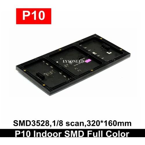 LYSONLED 320x160mm Indoor SMD3528 P10 Led Module,1/8 Scan LED Module SMD Rgb Video Display Panel 32x16 Dots