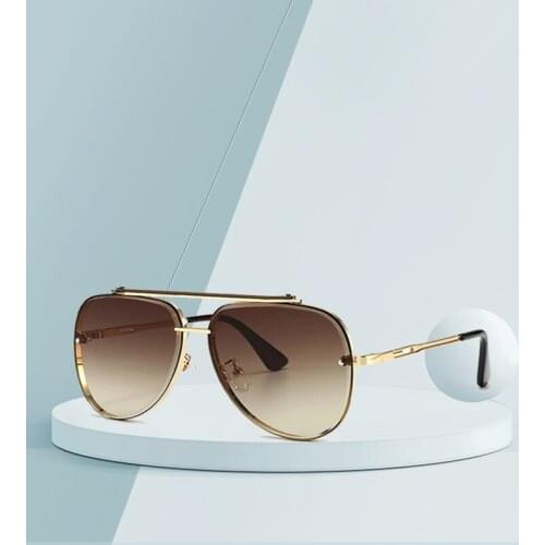 NEW Fashion Mach Six Aviation Style Gradient Sunglasses Cool Men Vintage Brand Design Sun Glasses Oculos De Sol