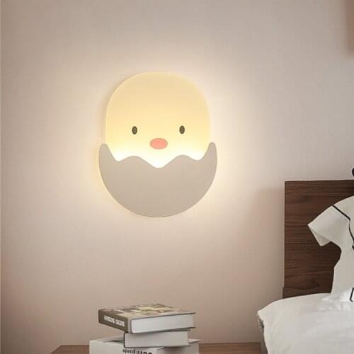 Modern Childrens wall lamp Led bedside wall lamp AC110-240V 8W bedroom light fixture Home lighting Living room childrens room