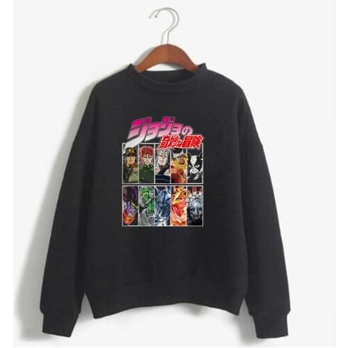 2020 JoJo Anime Manga Sweat Shirt Role Printing Cartoon Nice Loose Hoodie Men Cotton Sweatshirt