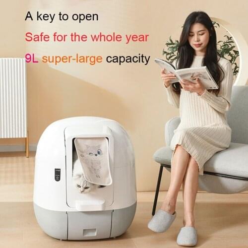 Intelligence Cat Litter Box Automatic Cleaning Fully Enclosed Litter Box Splash Blowout Prevention Deodorization Sandbox Cat