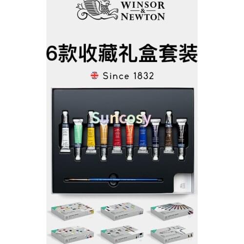 Winsor & Newton Cotman Water Colour Paint Gift Collection, 12 Pc (10 colors, 1 brush, 1 pad), 8ml Tubes,Art supplies