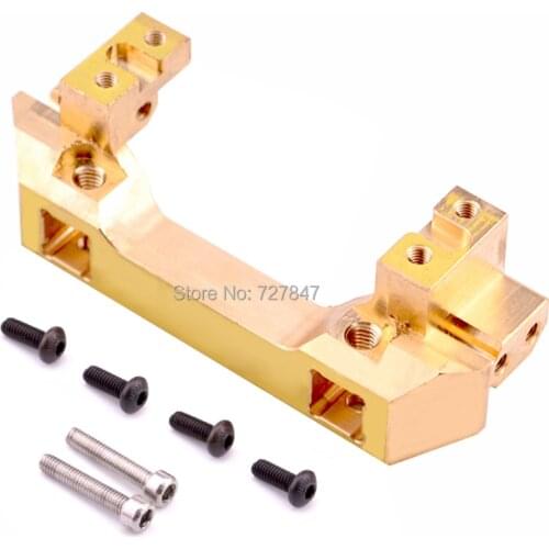 1/10 RC TRX4 Front Bumper Mount Gold Servo Relocation Mount For Traxxas TRX-4
