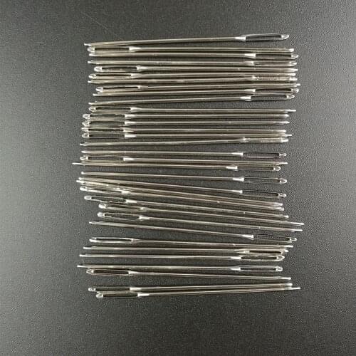 15pcs Knitters Wool Large Eye Pullthrough Bees Darning Needles Embroidery Tapestry Threading Sewing Crafts Hand Metal Tools