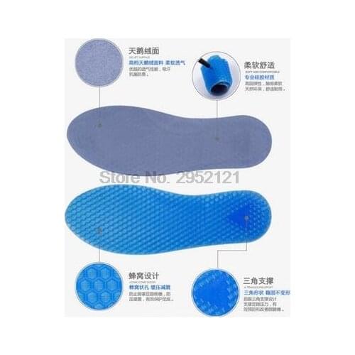 By dhl or ems 200pairs Unisex Insole Silicone Massaging Insoles Pads Orthotic Arch Sport Shoe Foot Care Pad Gel Insoles care