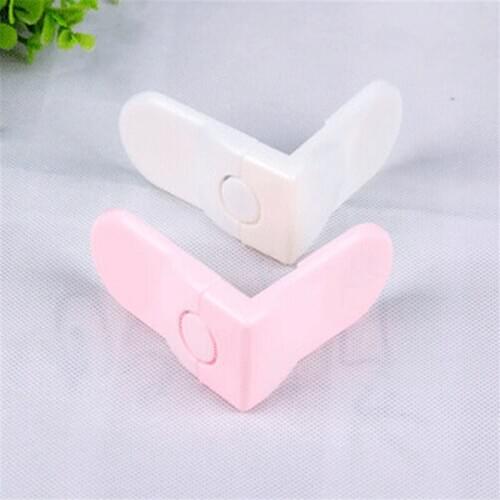 5pcs/lot baby cabinet locks straps children safety lock baby drawer button refrigerator toilet door Plastis infant safe lock
