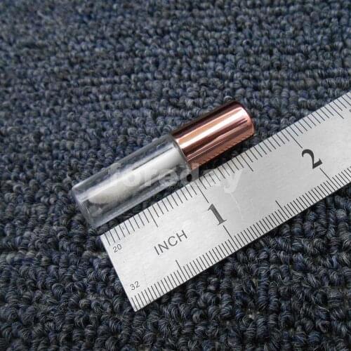 500PCS NEW 1.2ml Gold Pretty Empty Clear Lip Gloss Tube Lip Balm bottle Container 1.2 ML PET 11mm*43mm 500PCS/LOT MINI *FD118