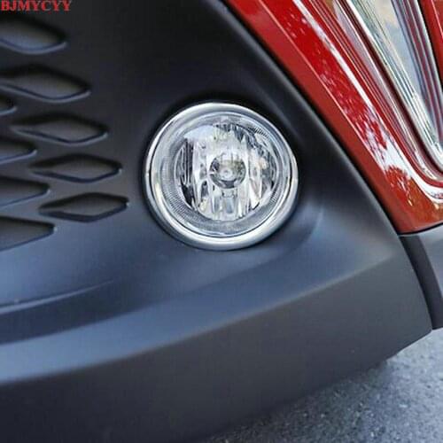 BJMYCYY 2PCS/SET ABS decorative ring of automobile front fog lamp For Toyota C-HR CHR 2017 2018