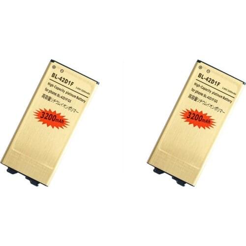 Ciszean 2pcs 3200mAh BL-42D1F Gold Replacement Battery For LG G5 VS987 US992 H820 H840 H850 H830 H831 F700S H960 H860N LS992