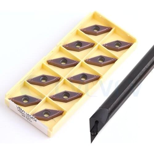 S20R-SVXBR16 S25S-SVXBL16 CNC Lathe Internal Turning Tools Holder +10Pc VBGT VBMT Machine Carbide Insert Antiseptic High Quality