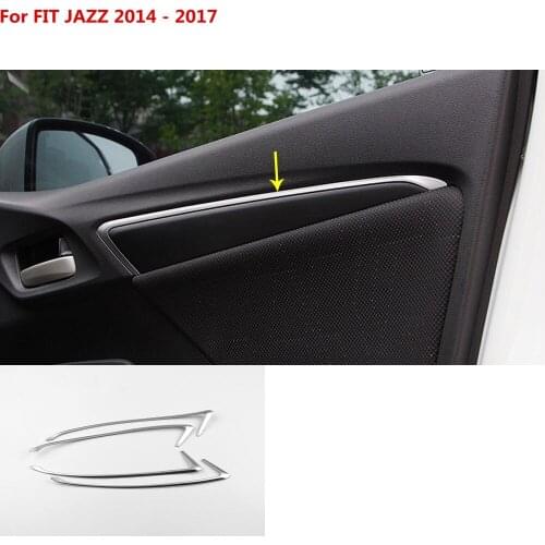 For Honda Fit jazz 2014 2015 2016 2017 car stick trim accessories door frame trim panel handrail lift handle bowl armrest 4pcs