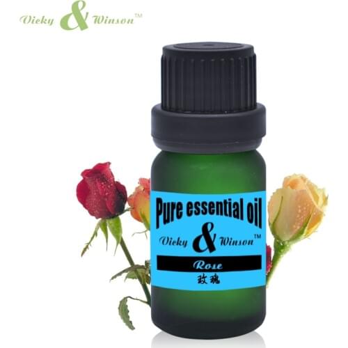Vicky&winson Rose essential oil 10ml Rosa damascena oils Moisturize and Hydrating Whitening Massage oils Skin Care Facial VWDF26