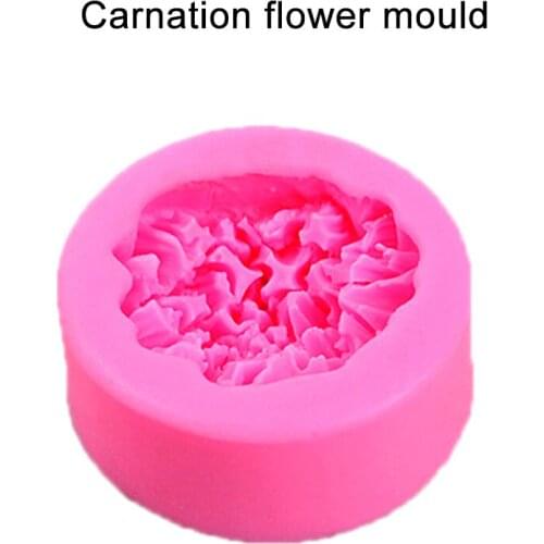 Aromatherapy Plaster Diy Mold Carnation Flower Mold Handmade Aromatherapy Candle Craft DIY Dessert Bakeware Cake Well-suited