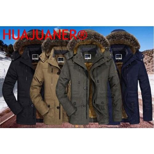 HUAJUANER Men's Jackets Parkas