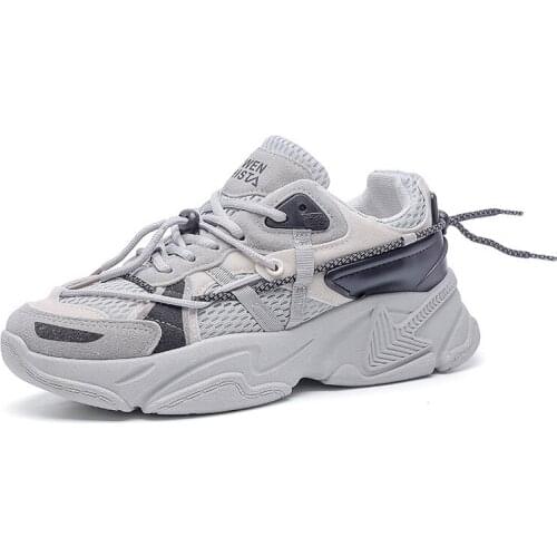 Autumn Mens Shoes Comfortable Trend Women Sneakers Male Thick Bottom Walking Footwear Men Chunky Sneakers Chaussures Couple