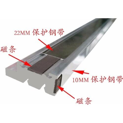 Magnetic scale rail
