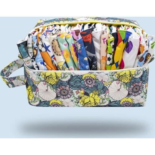 [Mumsbest] Reusable Diaper Pods Large-capacity Wet Dry Diaper Bag Organizer Stroller Waterproof Nappy Bag For Mummy