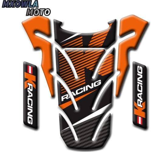Motorcycle 3D Duke Logo Orange Tank Cover Pad Protector Sticker Decal For KTM Duke 125 200 390 690 990 1290 NEW