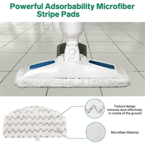 AD-10 Pack Steam Mop Pads Replacement for Bissell Powerfresh Steam Mop for 1940A 19402 19404 19408 19409 1940F 1940Q 1940T