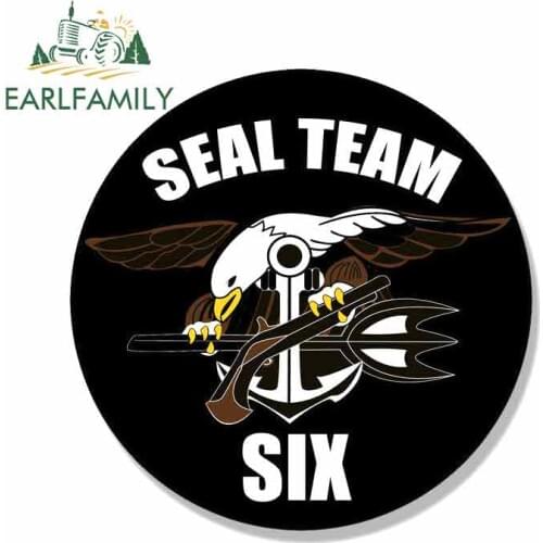 EARLFAMILY 13cm X 13cm For Navy Seal Team Trident Helmet Car Stickers Decals Repair Creative Stickers Suitable For GTR EVO SX
