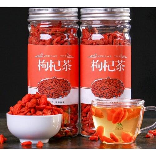 Natural wild Ningxia Lycium barbarum red chinese wolfberry goqi Strengthen immunity Health and beauty Free Shipping