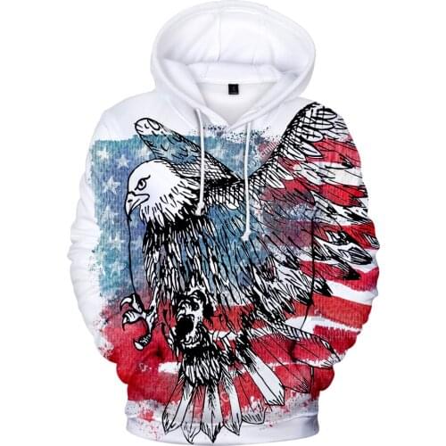 Latest shirt mens womens clothing hip hop Harajuku American Independence Day 3D hooded sweatshirt unisex 3D hooded sweatshirt