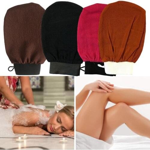 Bath Scrub Glove Exfoliating Body Scrub Tan Massage Mitt Removal Kessa Exfoliate Peeling Glove Towel