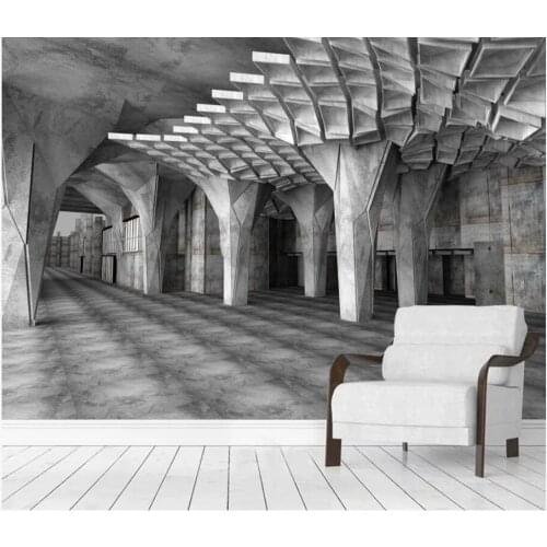 Custom photo 3d wallpaper Extended space stereo cement board special-shaped building 3d wall murals wallpaper for walls 3 d