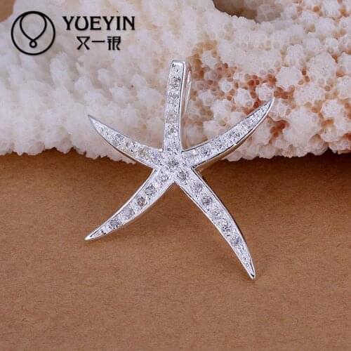 Silver plated pendant for women Necklace accessories Trendy wedding jewelry P030 ornaments Female engagement