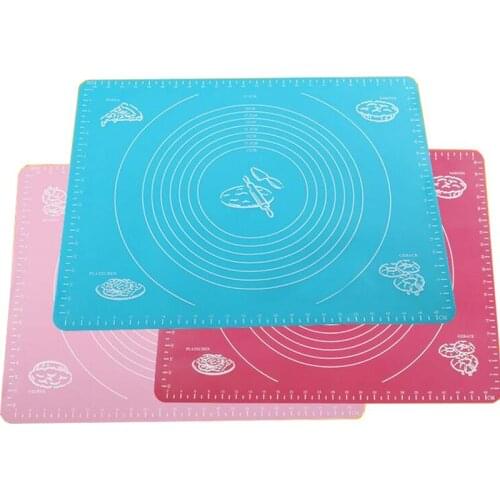 Food-grade Silicone Bake Mat Dough Mat Kitchen Baking Temperature Resistance Silicone Rolling Pastry Pad 50 * 40CM