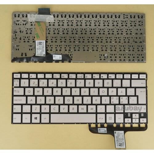 Nordic Danish Norwegian Swedish Finnish Keyboard For Asus Ux360Ca AEBKDX00010 0KNB0-2127ND00 9Z.NBXPQ.51N BKD NSK-WB51N Golden